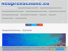 Tablet Screenshot of neoprenschuhe.eu